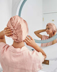 Silk Sleep Cap - Double Layer Bonnet Turban