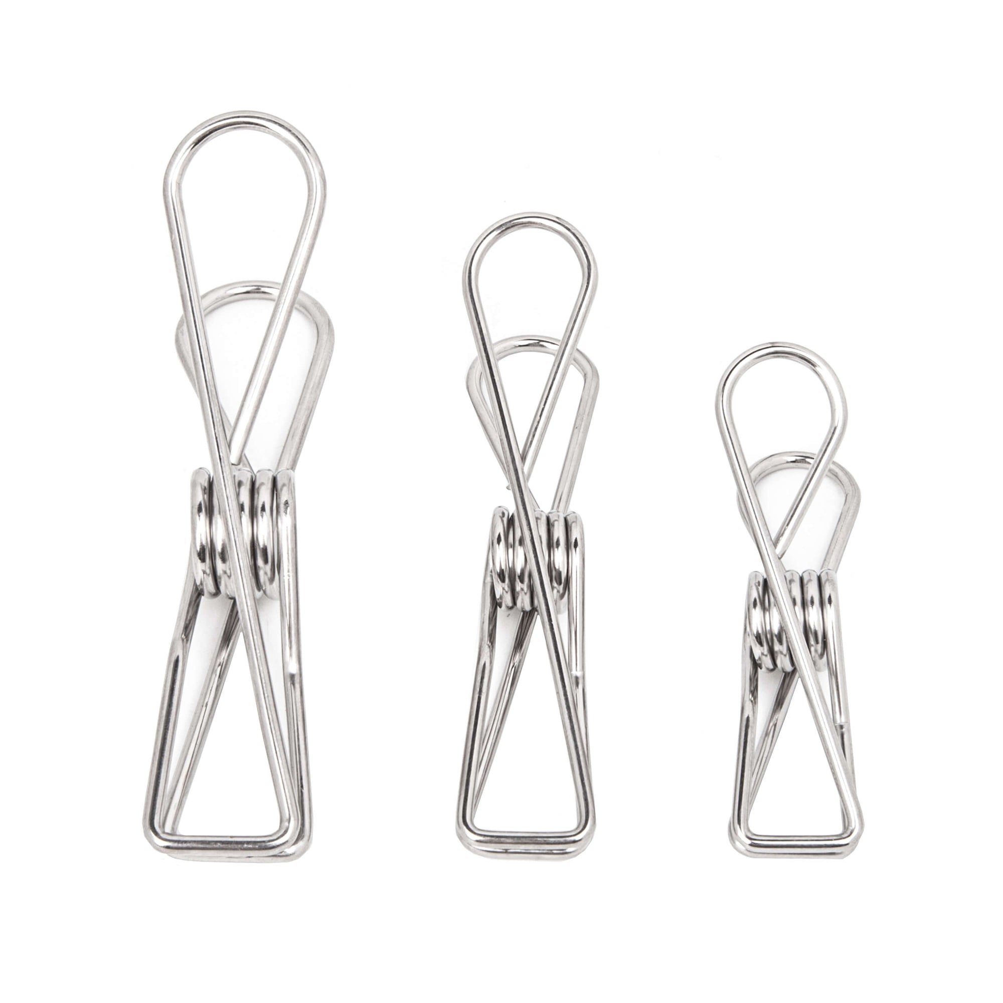 6PCS Sample Pack Silver Stainless Clothing Pegs - EcoLuxe Living