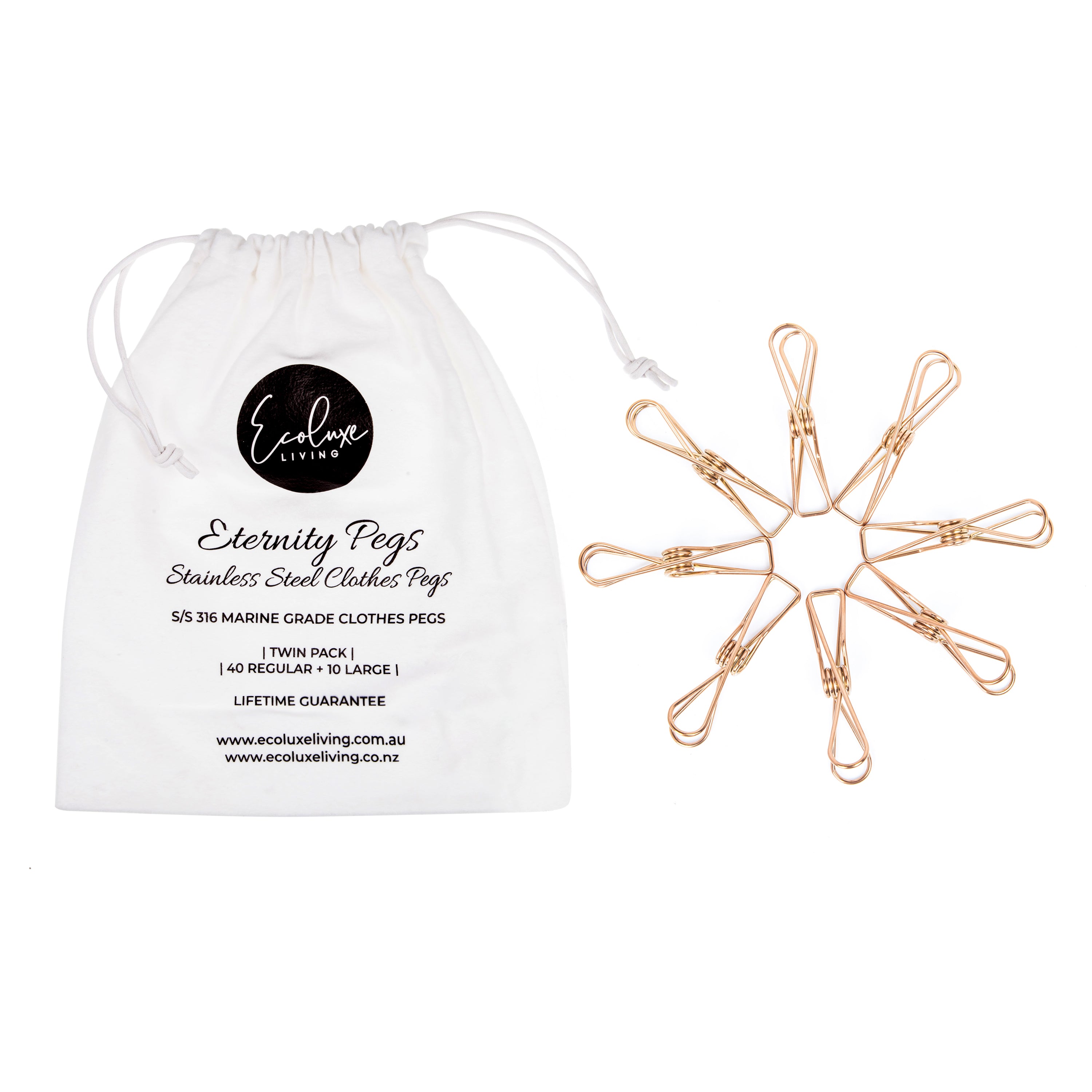 Stainless Clothes Pegs &amp; Foldable Hanger Bundle