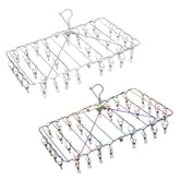 2x Foldable Stainless Peg Hangers (Rust Resistant) Bundle - EcoLuxe Living