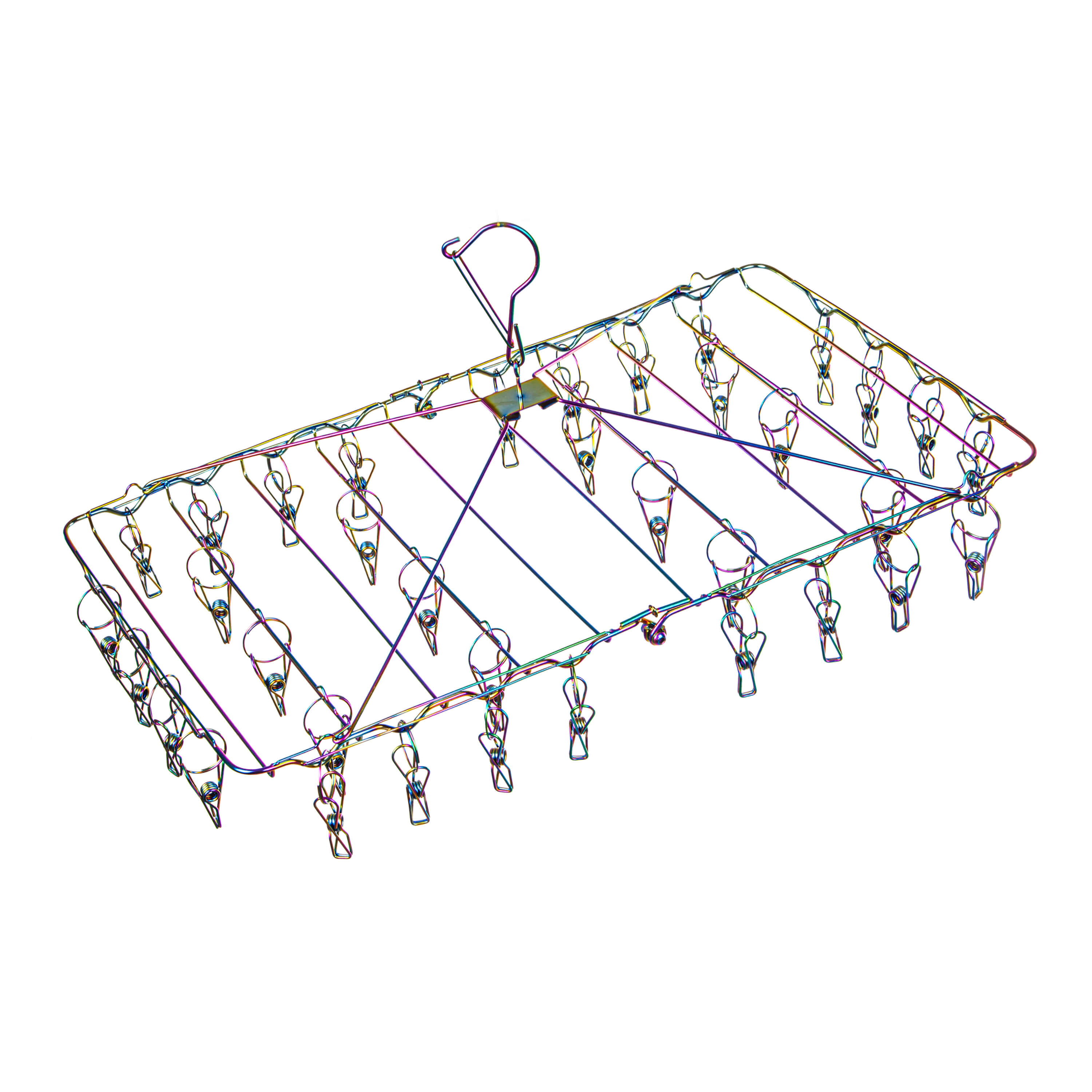 Rainbow Foldable Stainless Peg Hanger (Rust Resistant) - EcoLuxe Living