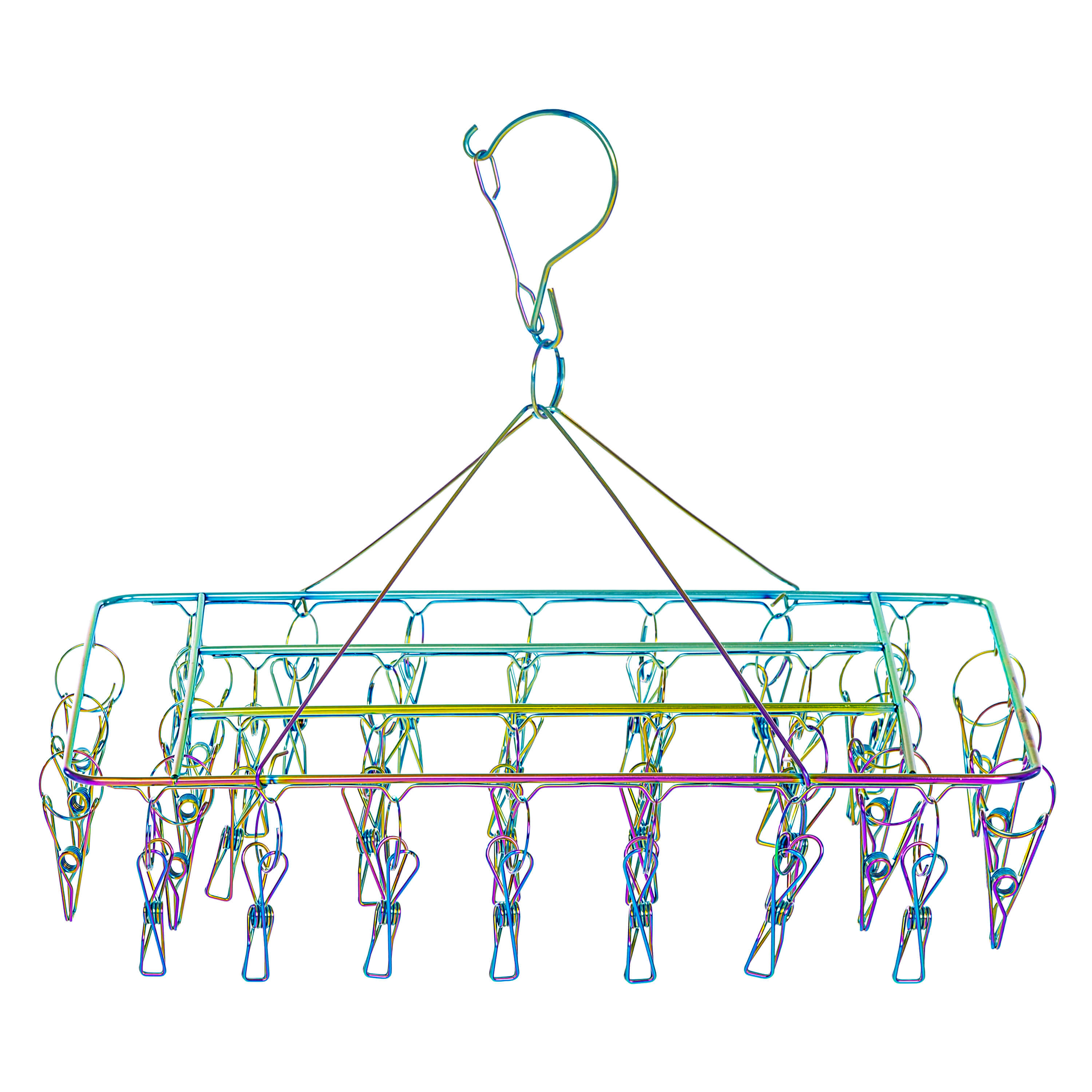Silver Marine Grade Stainless Peg &amp; Peg Hanger (100% Rust Proof) Bundle - EcoLuxe Living