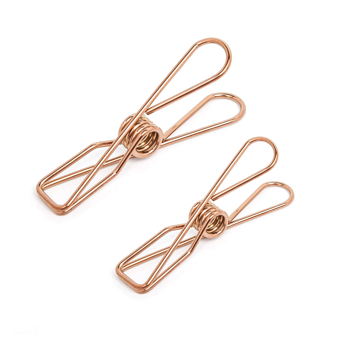 6PCS Sample Pack Rose Gold Stainless Clothing Pegs - EcoLuxe Living
