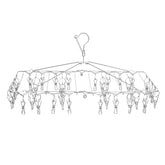 Silver Peg (Rust Proof) & Foldable Peg Hanger (Rust Resistant) Bundle - EcoLuxe Living