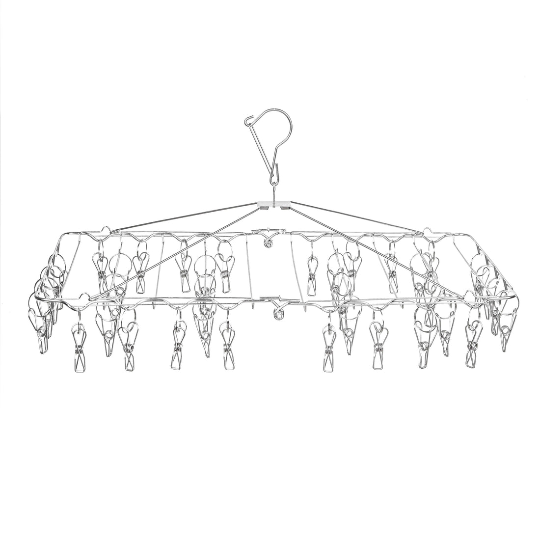 2x Foldable Stainless Peg Hangers (Rust Resistant) Bundle - EcoLuxe Living
