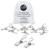 Silver Stainless Clothing Pegs 20 Pack - EcoLuxe Living