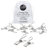Silver Marine Grade Stainless Peg & Peg Hanger (100% Rust Proof) Bundle - EcoLuxe Living
