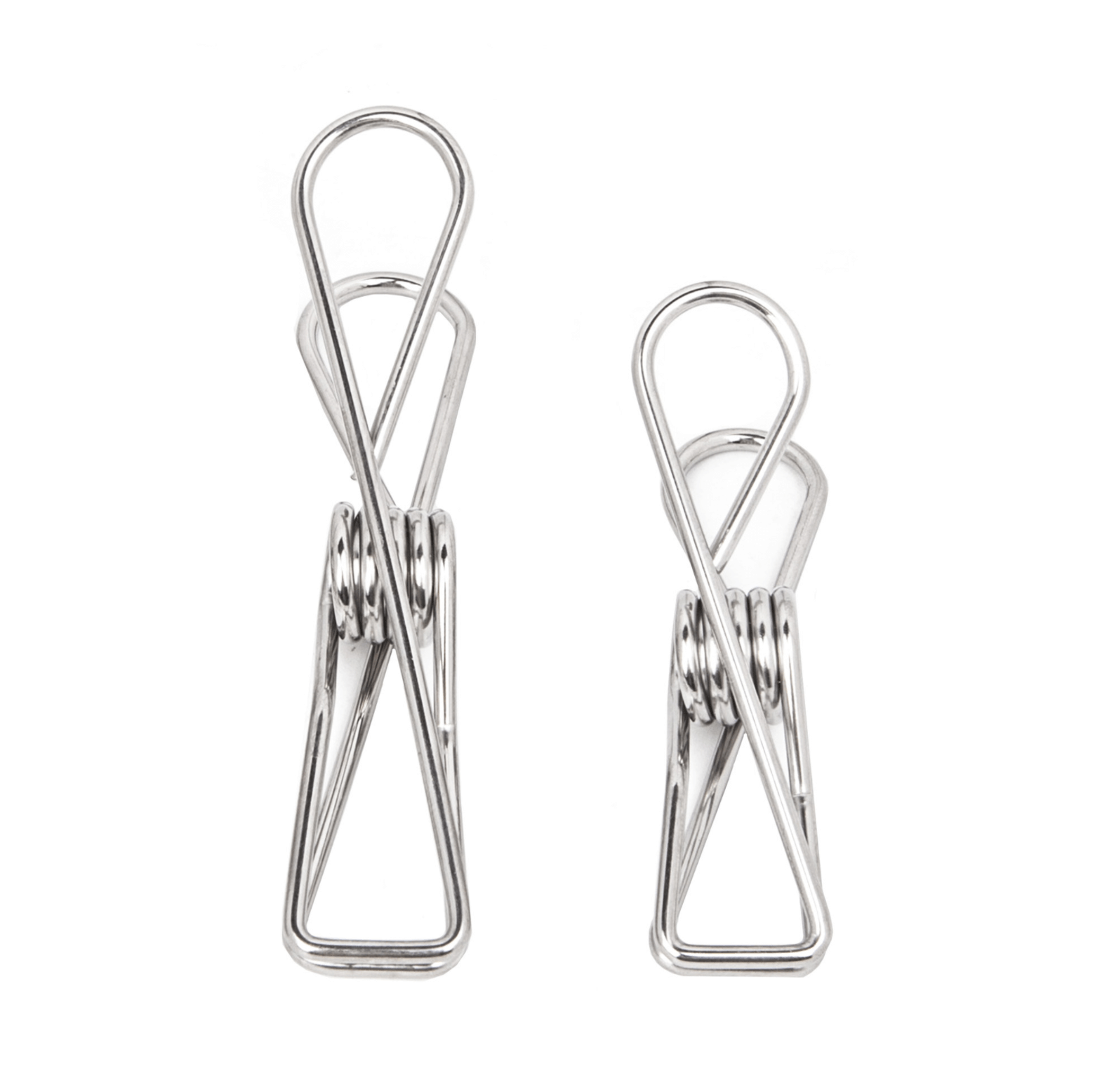 6PCS Sample Pack Silver Stainless Clothing Pegs - EcoLuxe Living