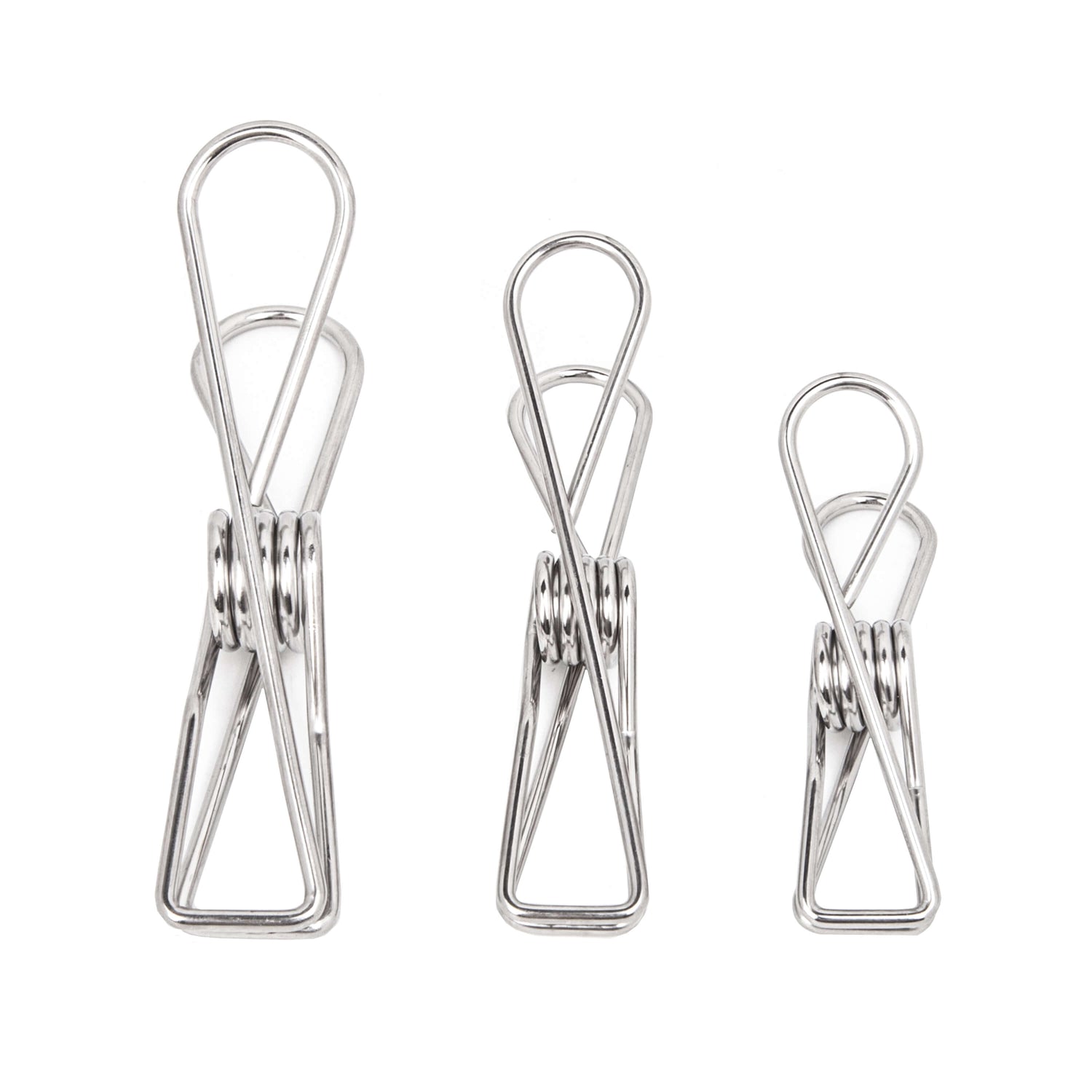 6PCS Sample Pack Silver Stainless Clothing Pegs - EcoLuxe Living